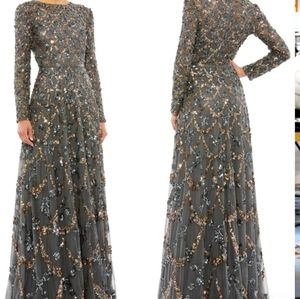 Long Sleeve A-Line Gown